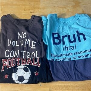 Kids Graphic T-Shirts - Blue and Black